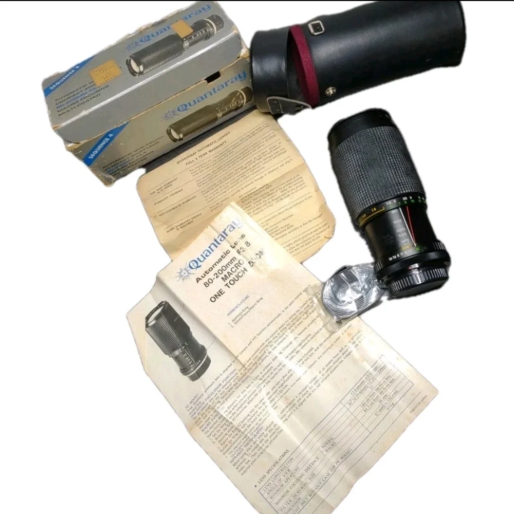Vintage Canon Camera Zoom Lens Quantaray Automatic Compact One Touch Zoom Lens